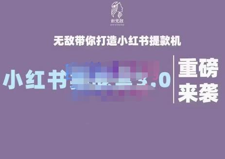 谢无敌·小红书实战营3.0，无敌带你打造小红书提款机 价值7999元-知一项目网