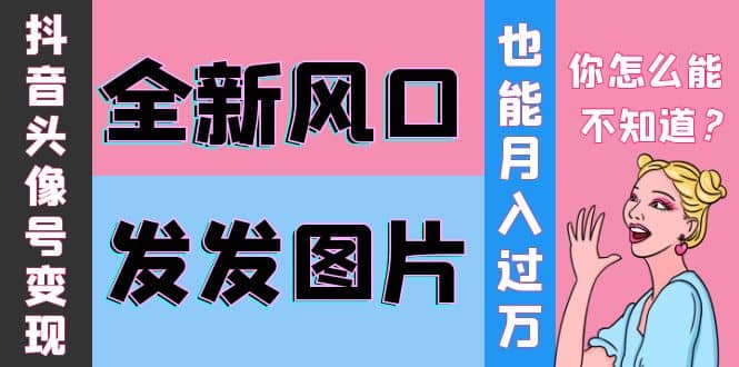 抖音头像号变现0基础教程-知一项目网