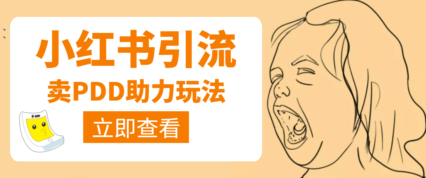 利用小红书卖拼多多助力-知一项目网