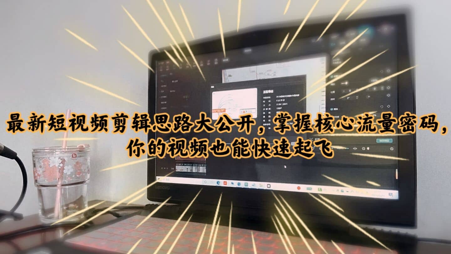 最新短视频剪辑思路大公开，掌握核心流量密码，你的视频也能快速起飞-知一项目网