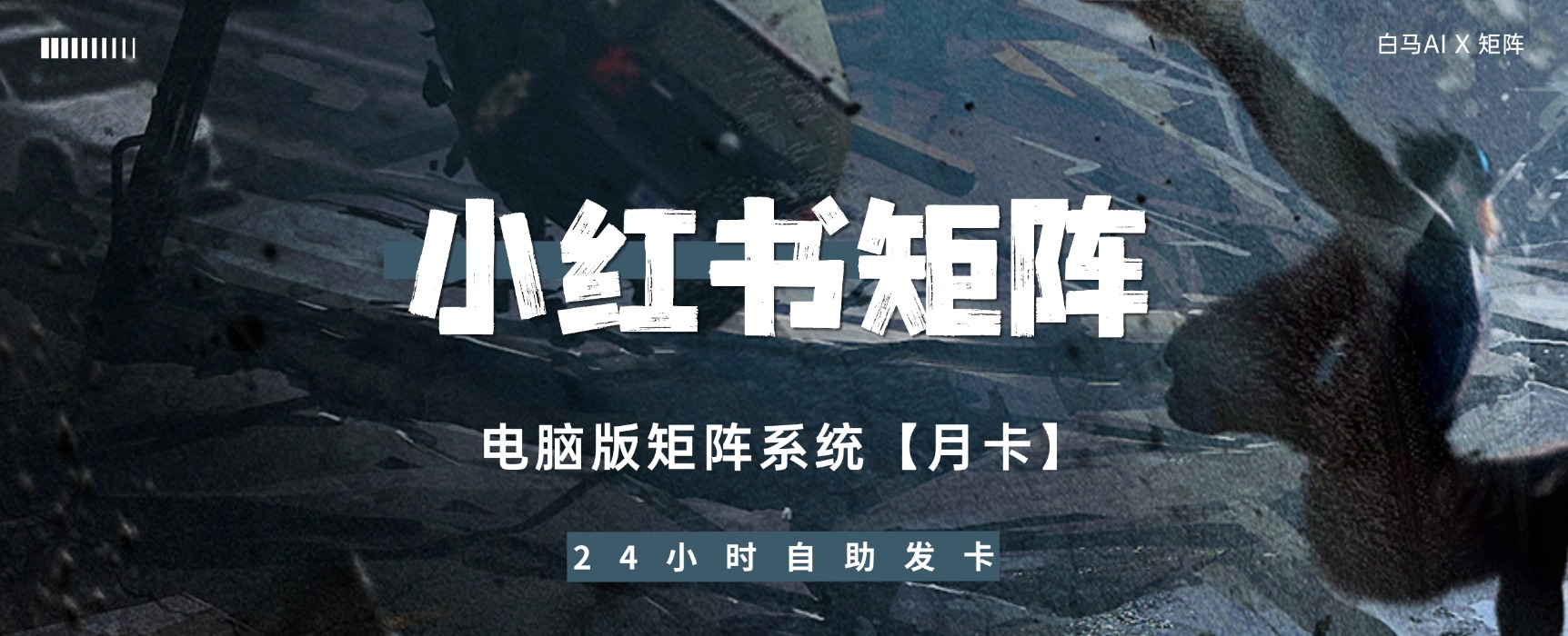 小红书矩阵系统【电脑版月卡】-白马科技