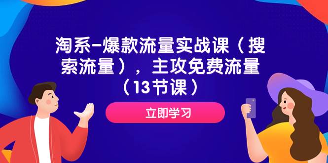 淘系-爆款流量实战课（搜索流量），主攻免费流量（13节课）-白马科技