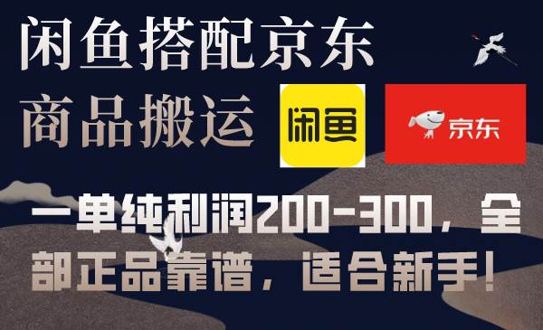 闲鱼搭配京东备份库搬运，一单纯利润200-300，全部正品靠谱，适合新手！-白马科技