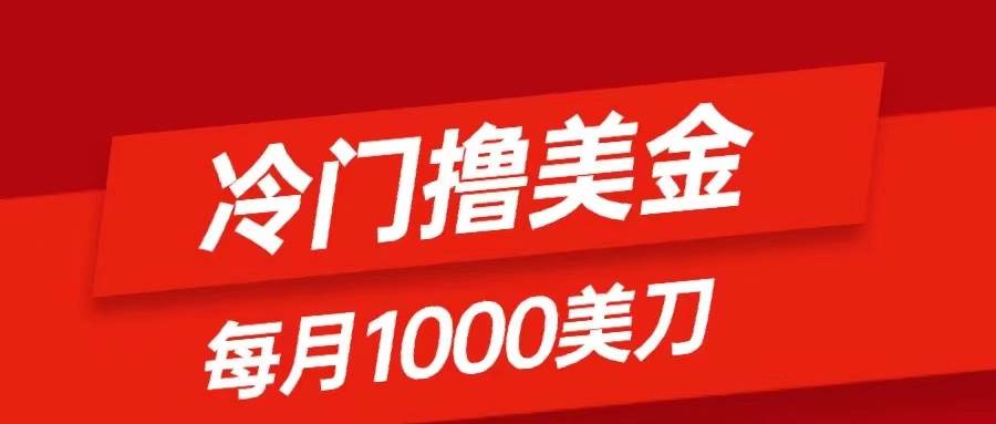 冷门撸美金项目：只需无脑发帖子，每月1000刀，小白轻松掌握-白马科技